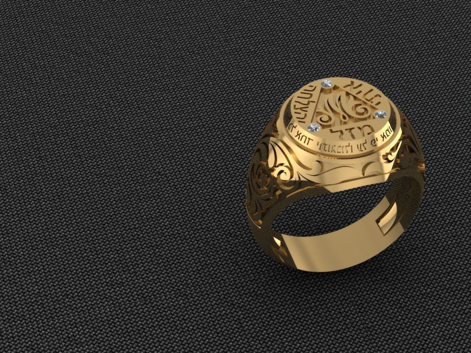 Ring men 16 3D print model_14