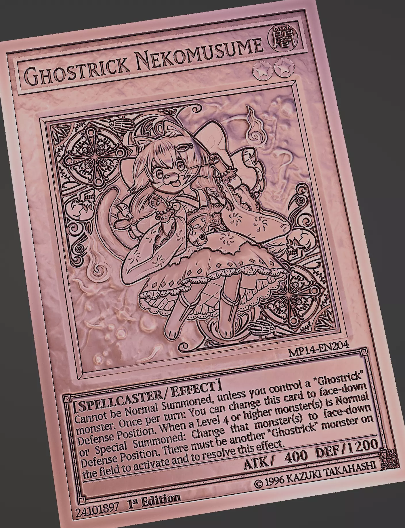 ghostrick nekomusume - yugioh Free 3D print model