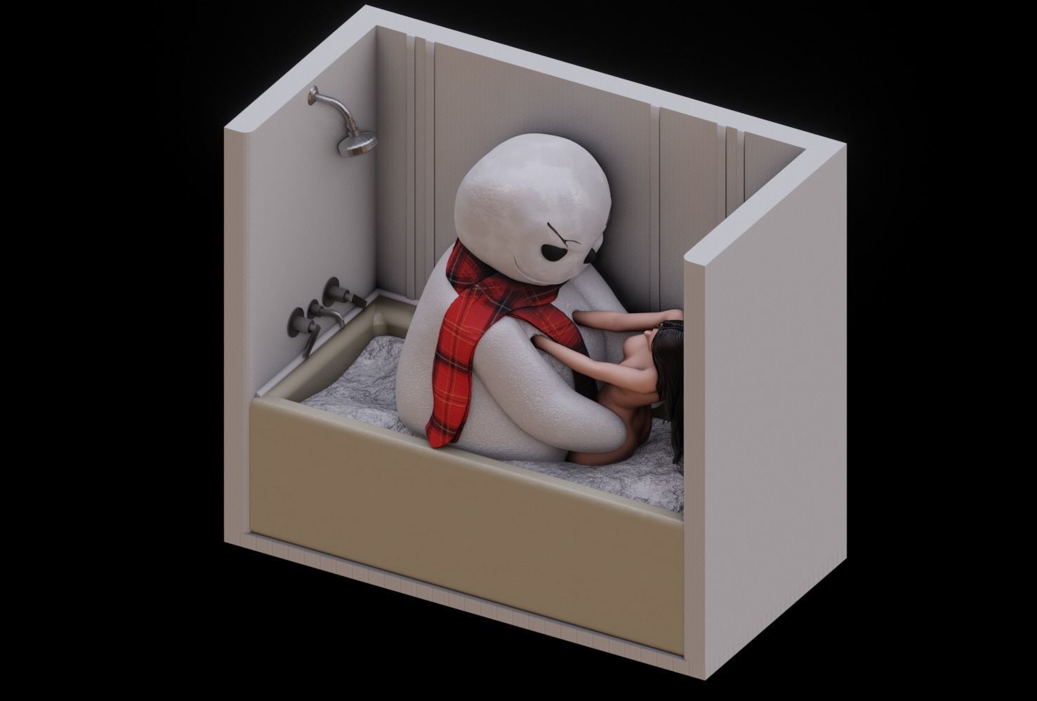 Jack Frost 1997 movie version - 1to10 STL file 3D print model 3D print model_4