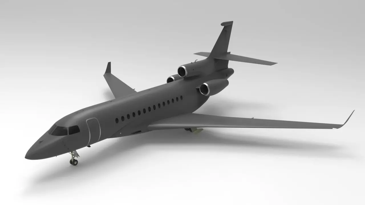 Falcon 7X 3D print model_0