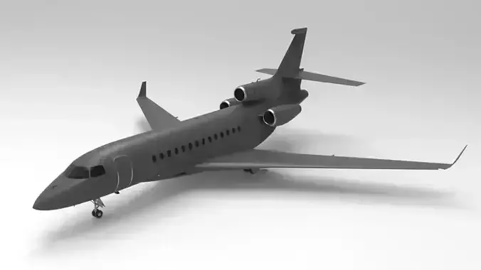 Falcon 7X 3D print model