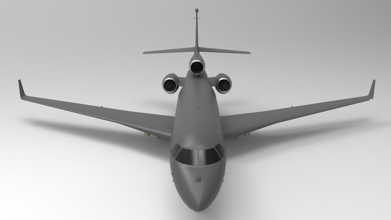 Falcon 7X 3D print model_2