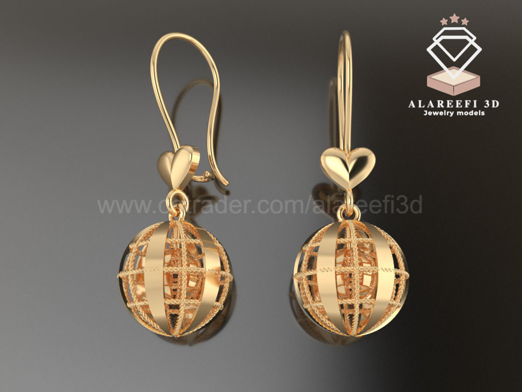 Collection 3 -12 Turkish Earrings Exclusive for the first time 3D print model_4