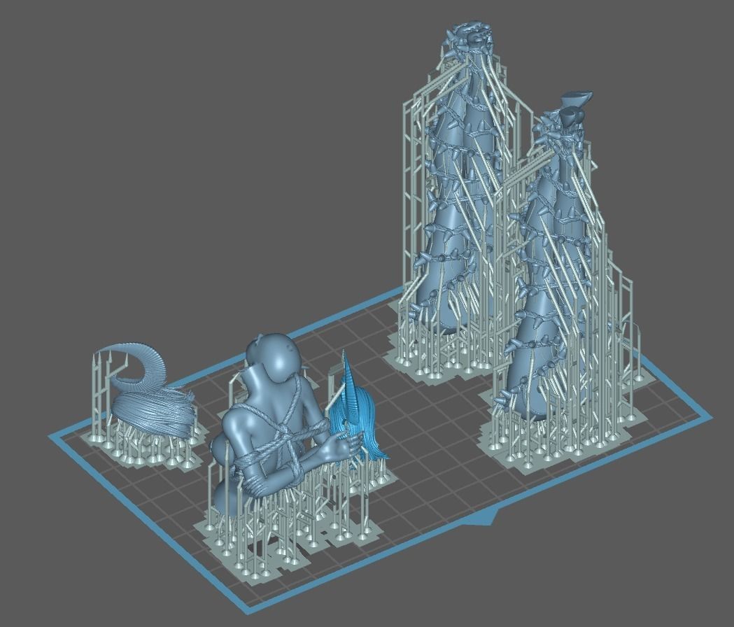 Sexy Christmas Tree Krampus - 1to10 STL file 3D print model 3D print model_16