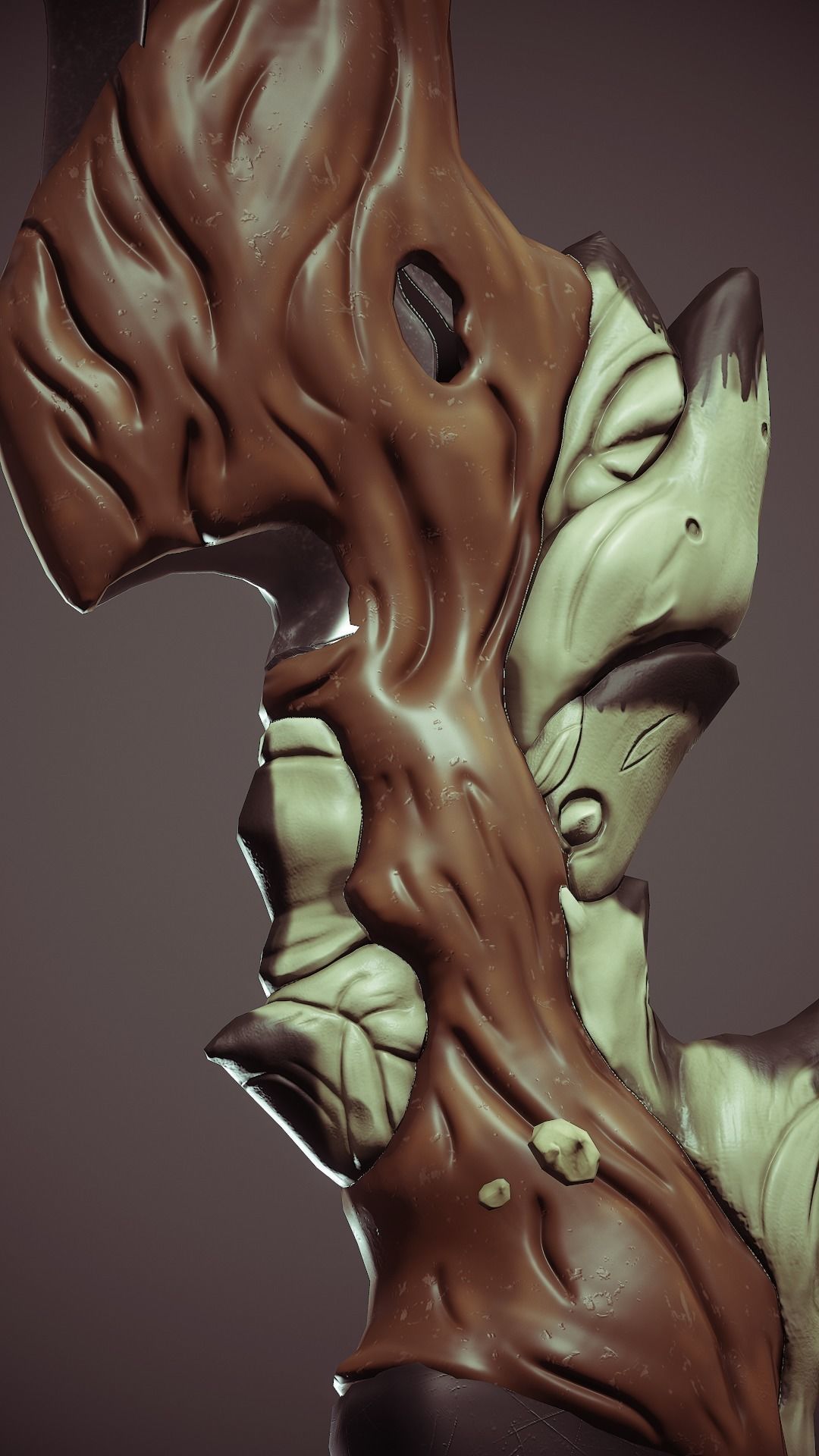 Homemade blade Low-poly 3D model_5