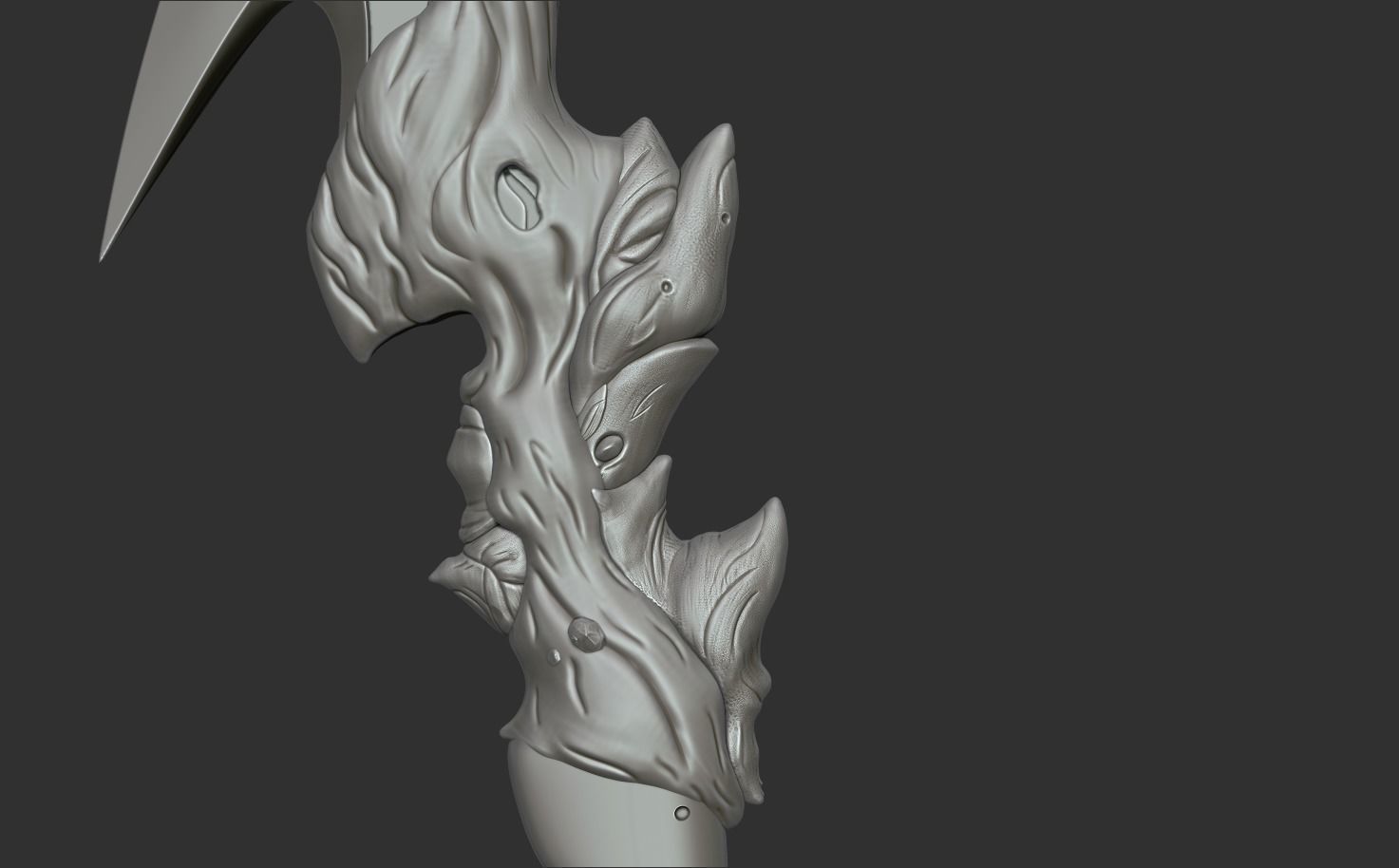 Homemade blade Low-poly 3D model_16