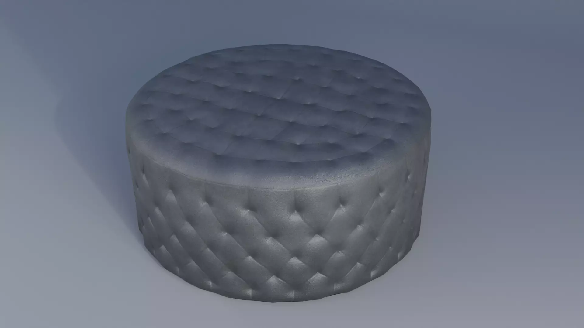 Ottoman Low-poly 3D model_0