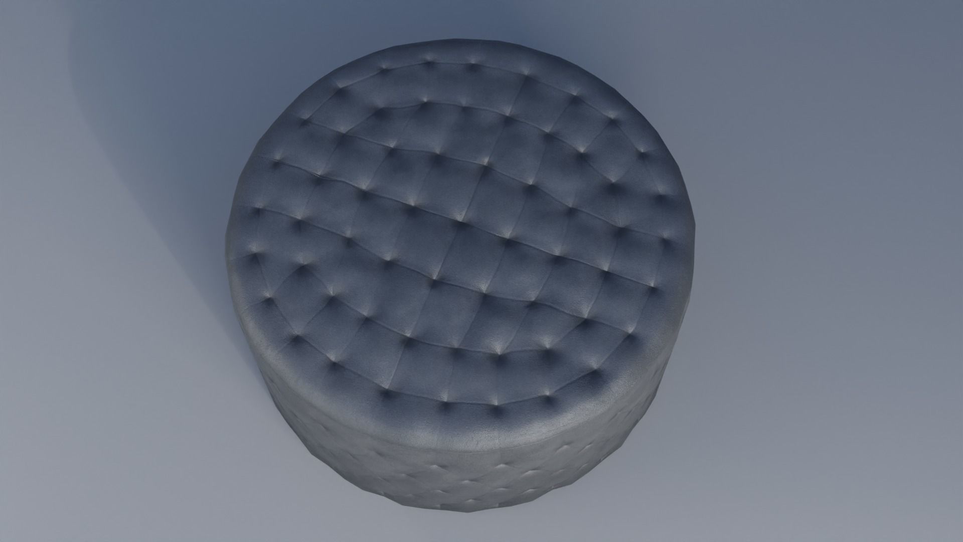 Ottoman Low-poly 3D model_1