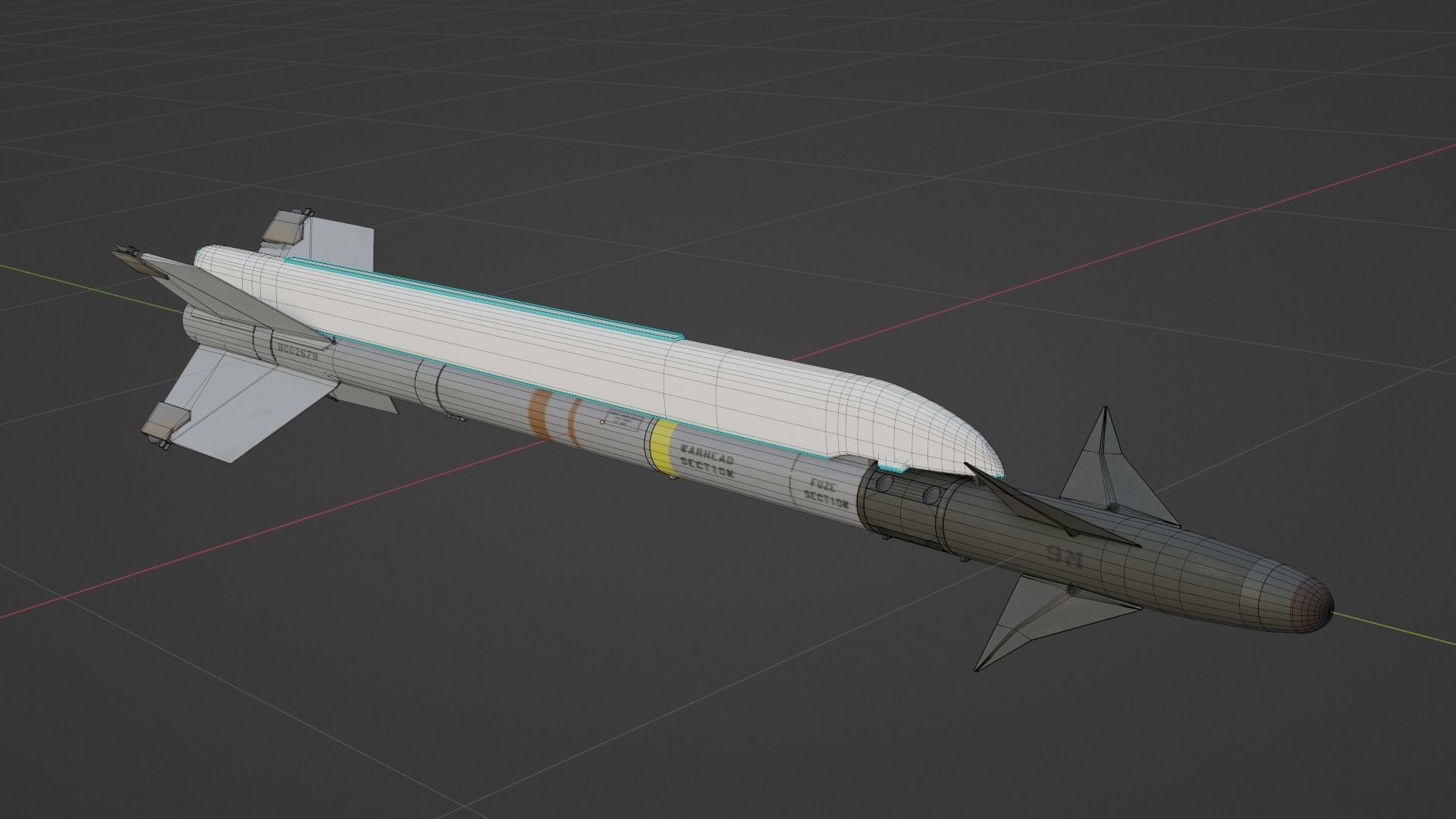 NATO Aircraft Missile Set 3D model_9