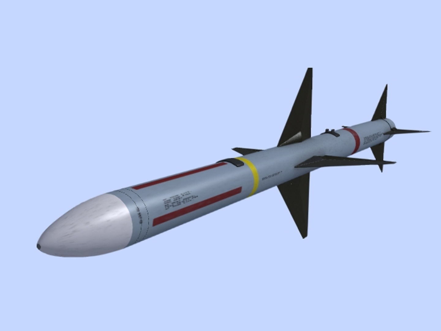NATO Aircraft Missile Set 3D model_10