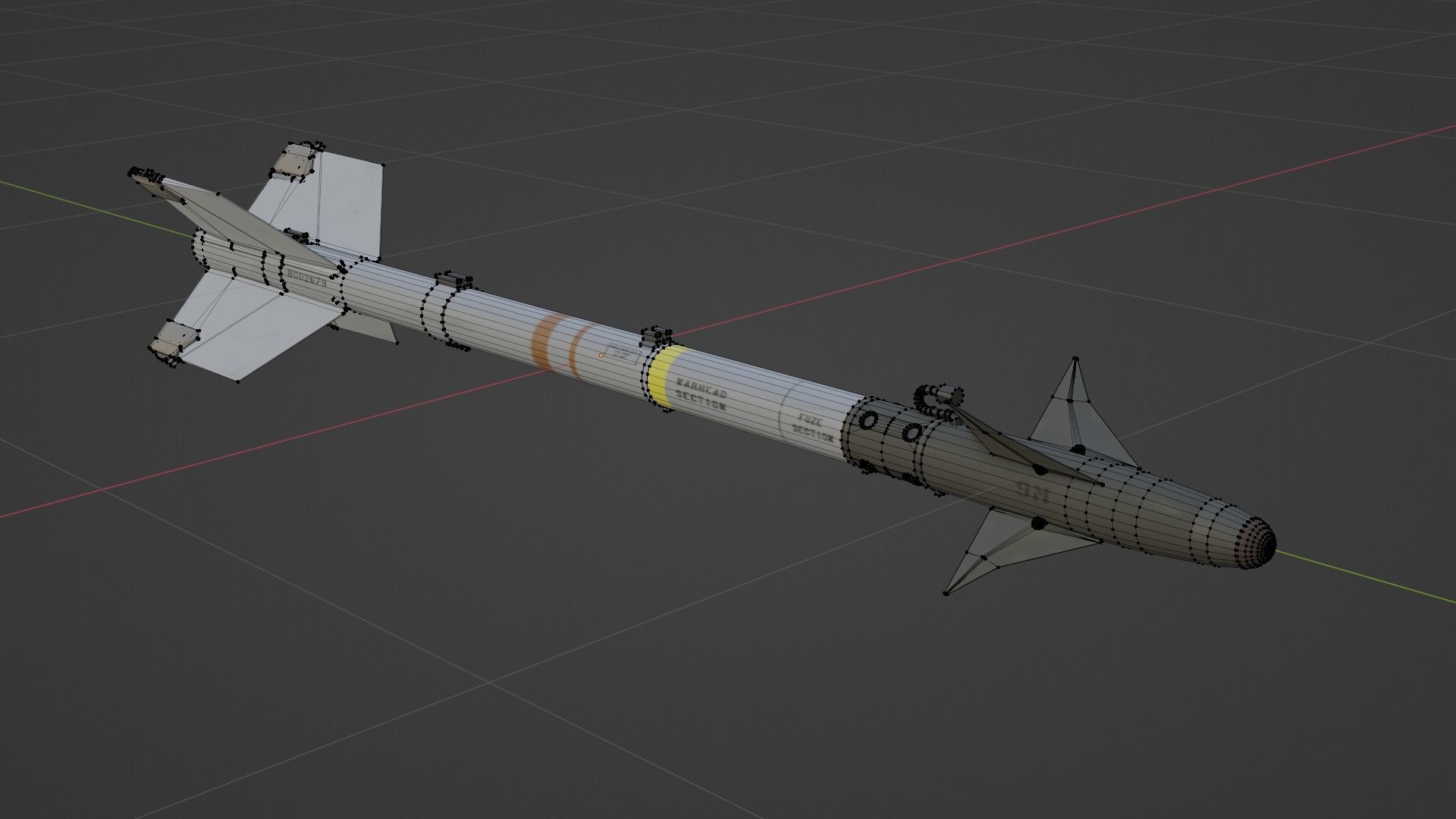 NATO Aircraft Missile Set 3D model_7