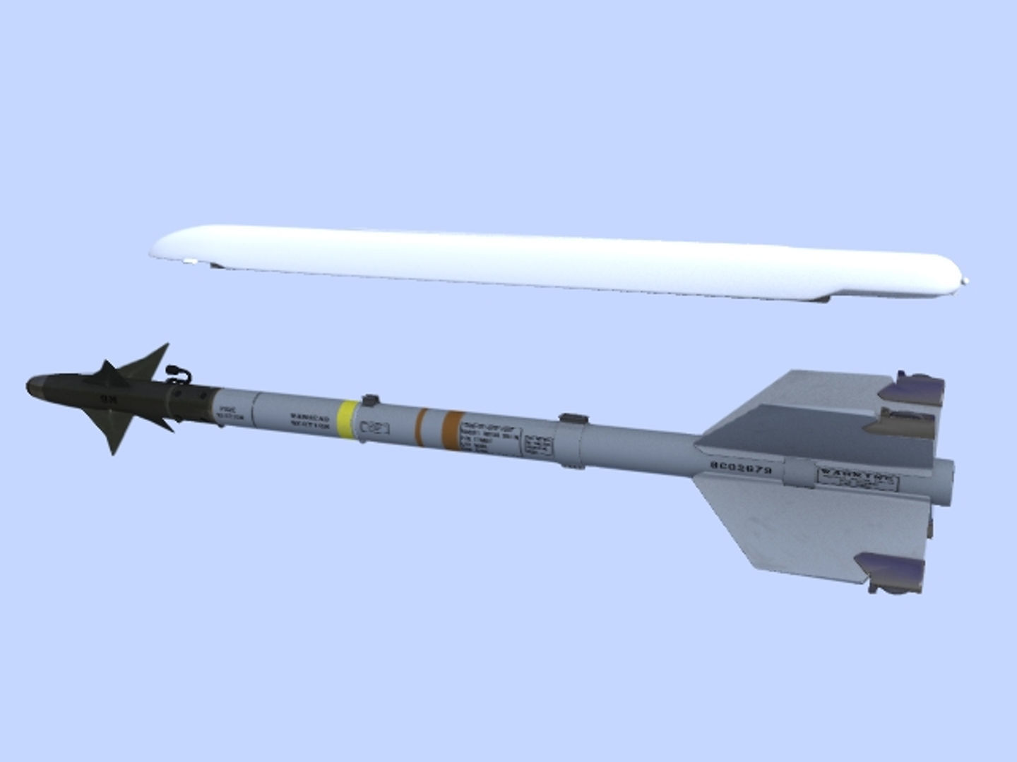 NATO Aircraft Missile Set 3D model_13