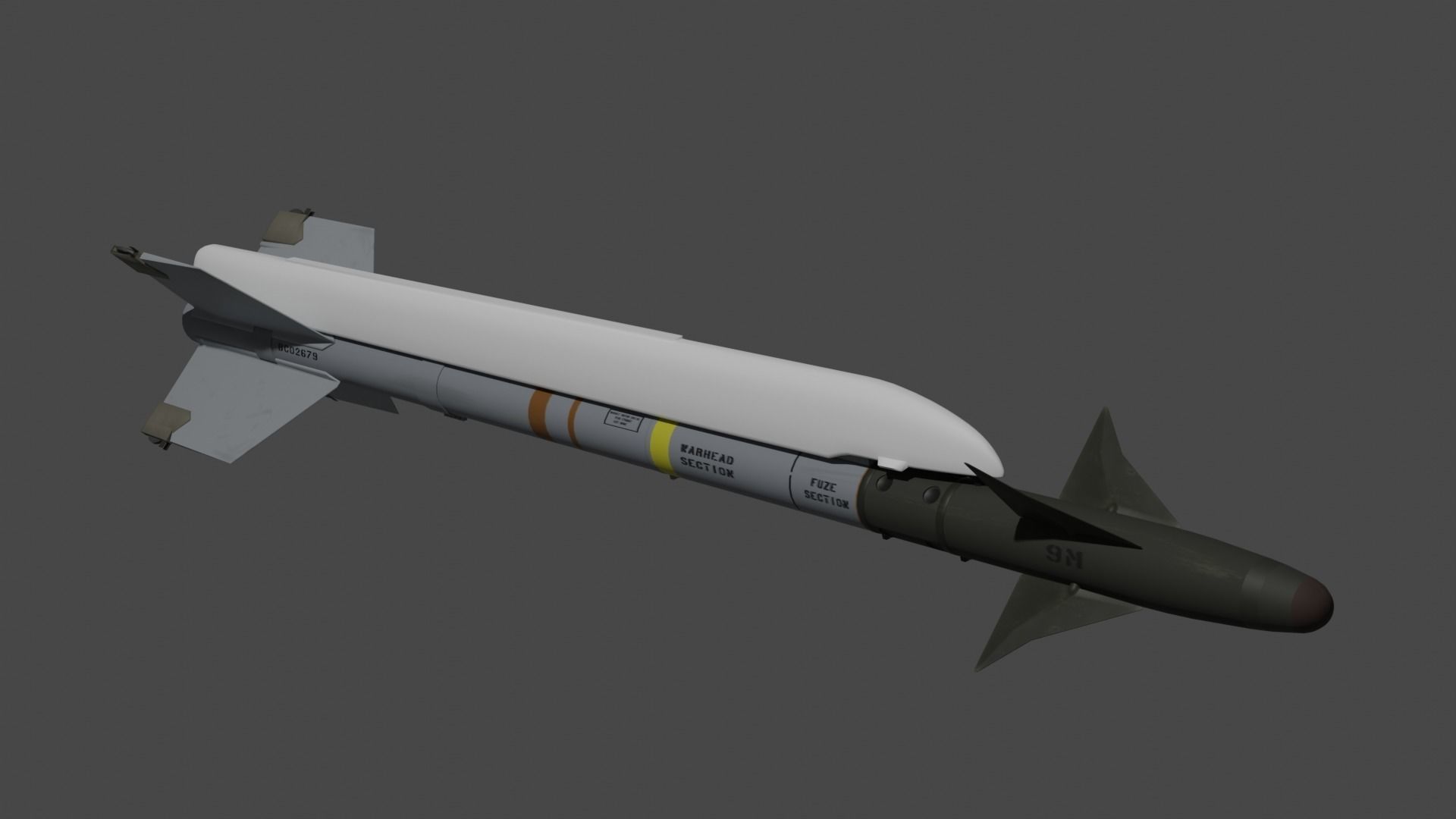 NATO Aircraft Missile Set 3D model_8