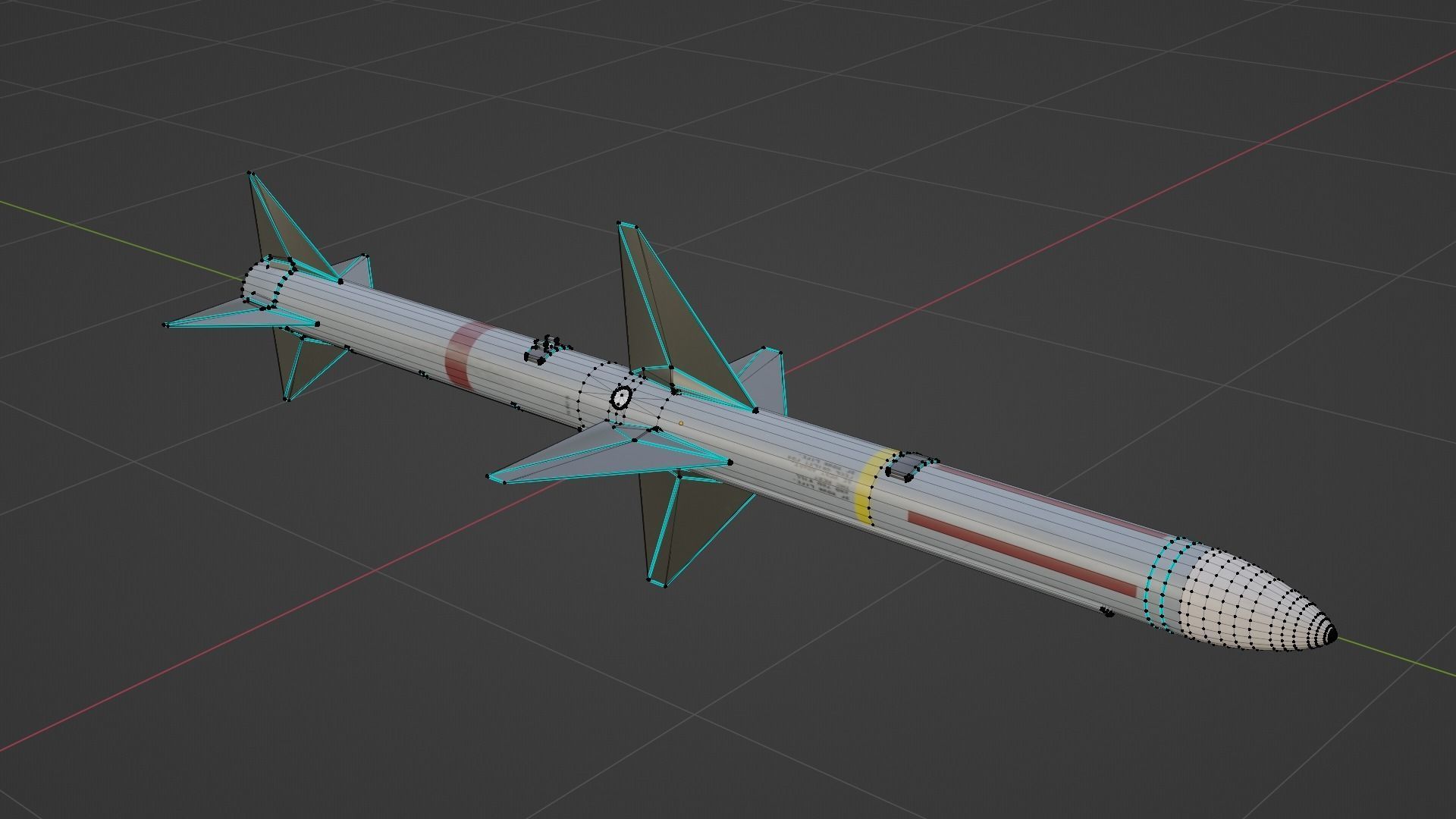 NATO Aircraft Missile Set 3D model_5
