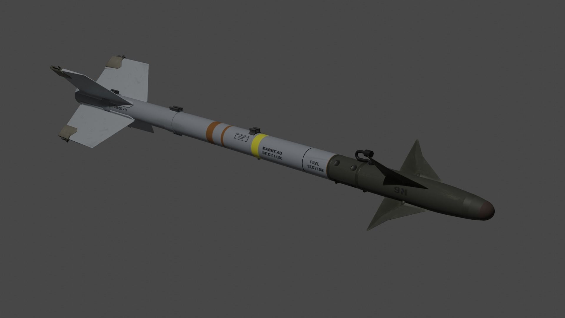 NATO Aircraft Missile Set 3D model_6