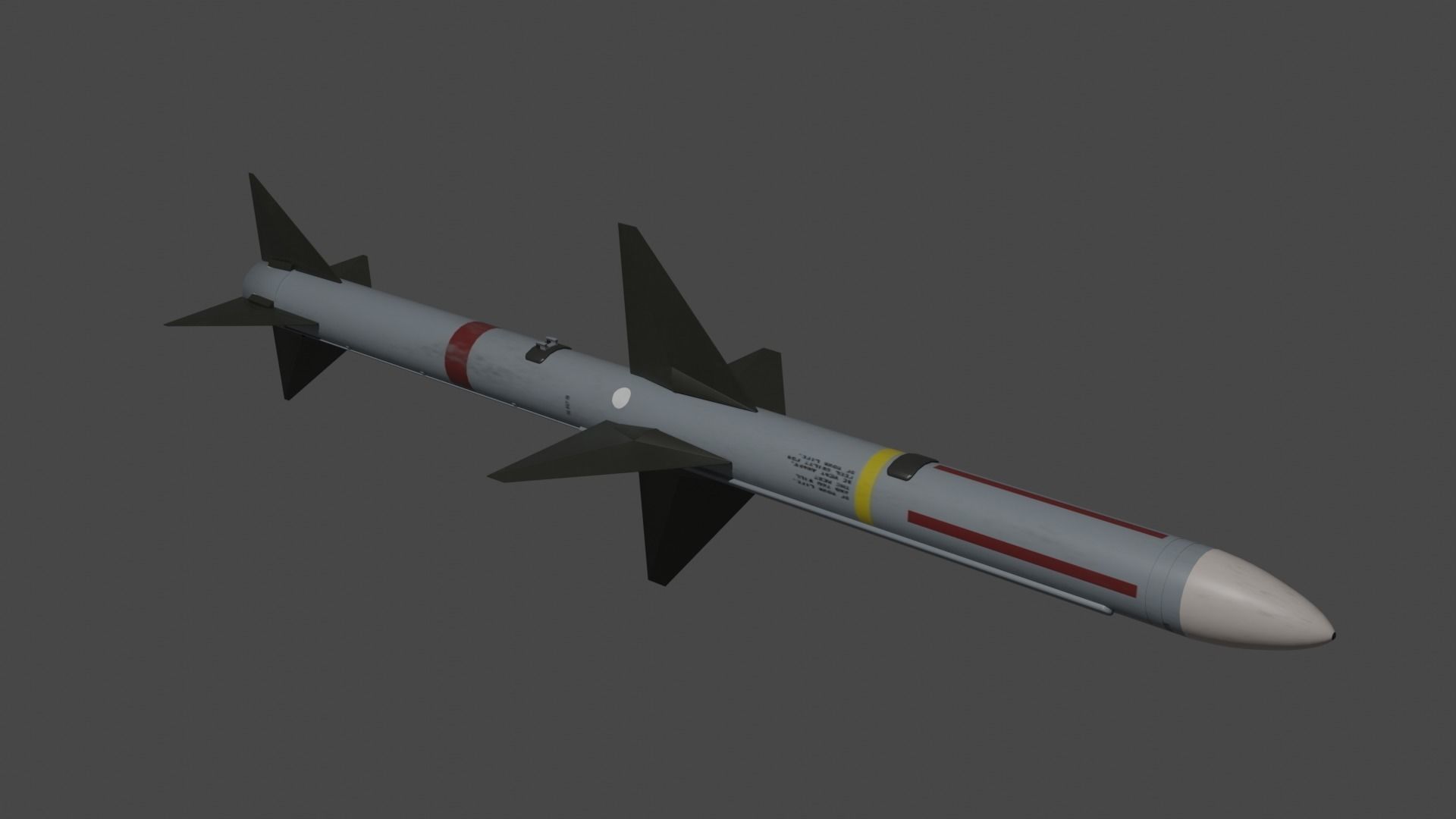 NATO Aircraft Missile Set 3D model_4