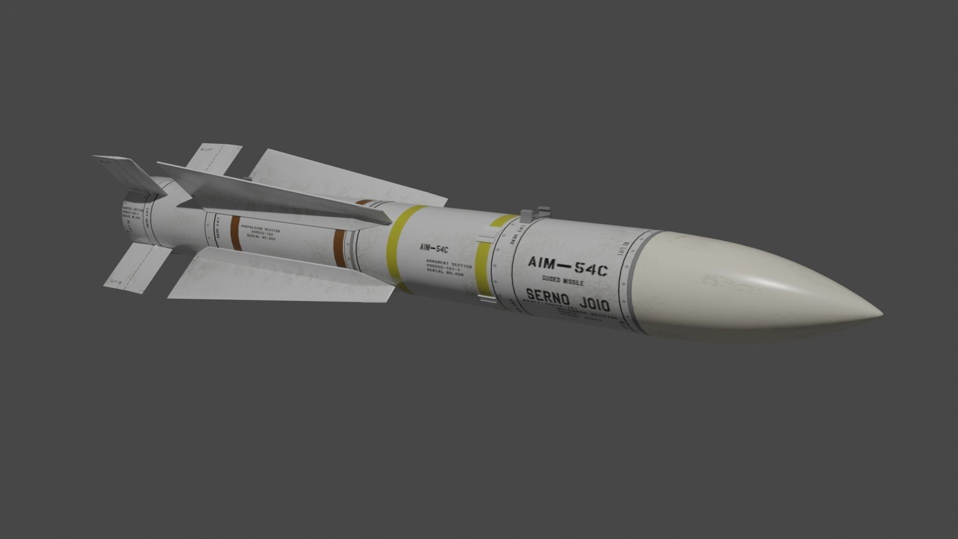 NATO Aircraft Missile Set 3D model_2