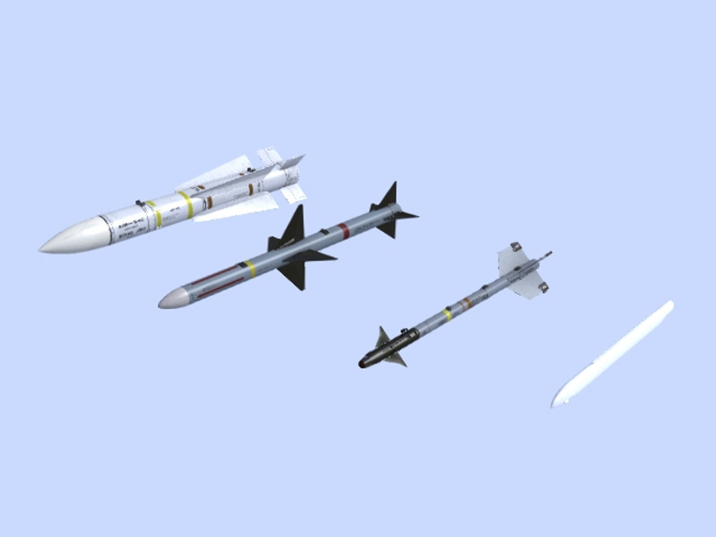 NATO Aircraft Missile Set 3D model_12