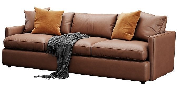 Crate and Barrel Lounge Sofa 3D model 7