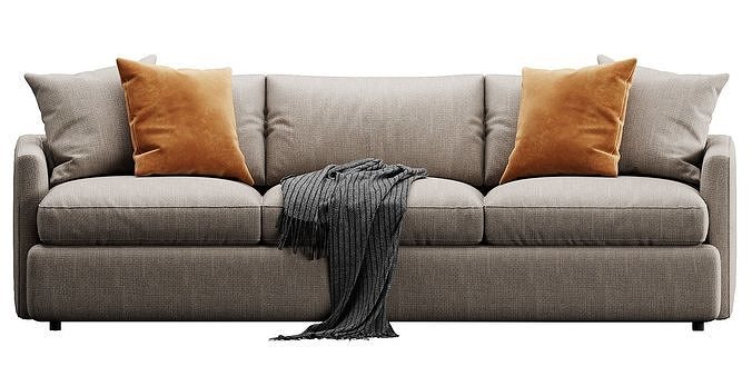 Crate and Barrel Lounge Sofa 3D model 5