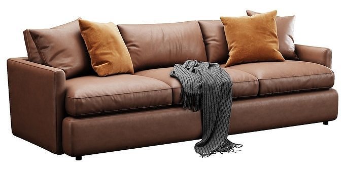 Crate and Barrel Lounge Sofa 3D model 6