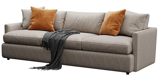 Crate and Barrel Lounge Sofa 3D model 4