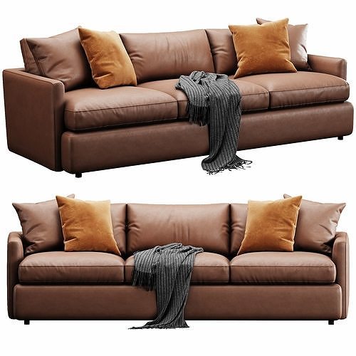 Crate and Barrel Lounge Sofa 3D model 2