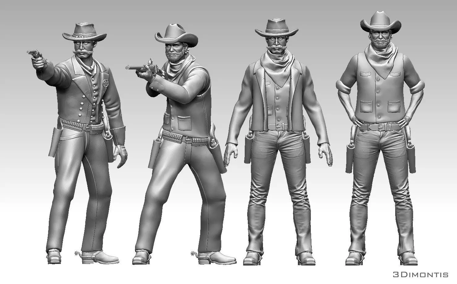 COWBOYS 3D print model_0