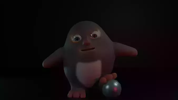 MINIATURE  CHARACTER Low-poly 3D model