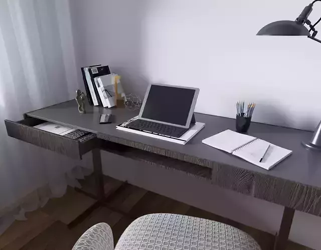 Desk with chair