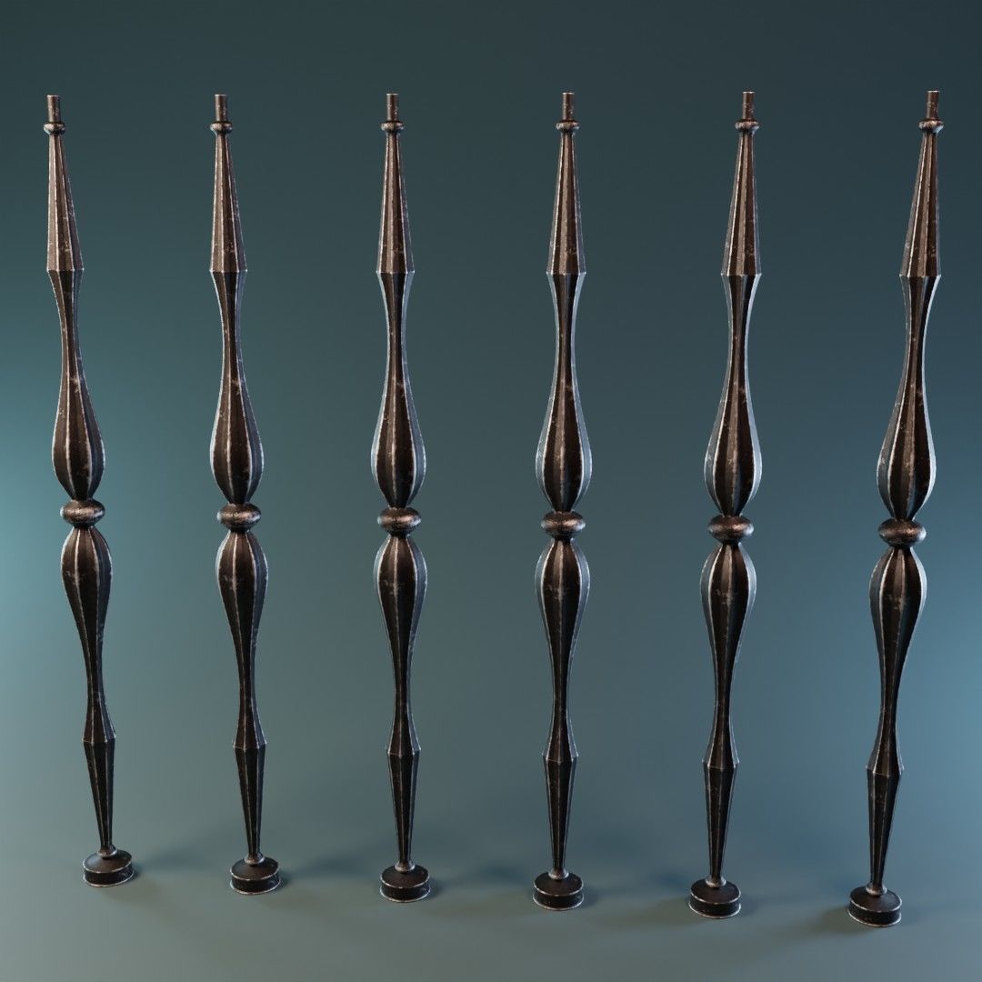 Baluster 3D model_5