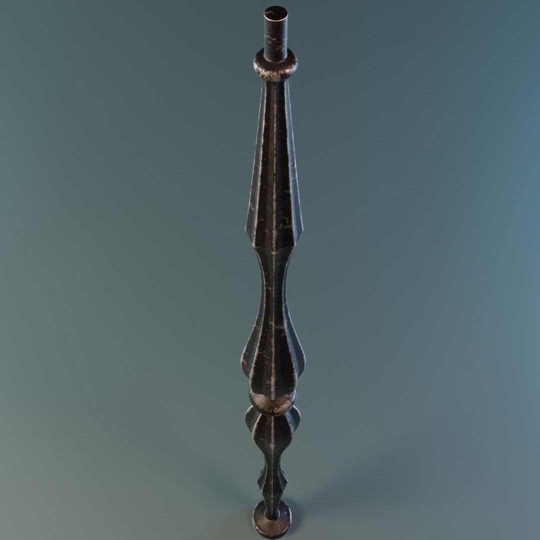Baluster 3D model_4