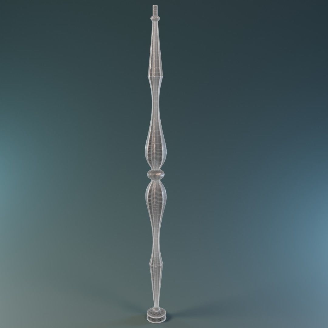 Baluster 3D model_6