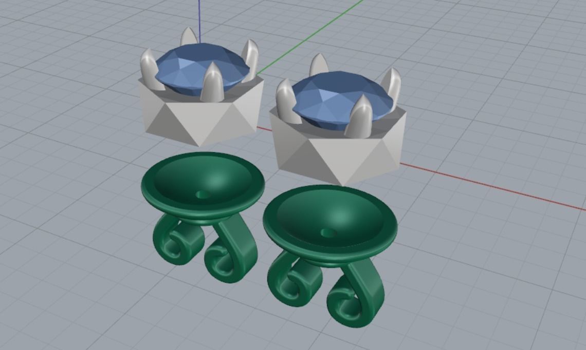 Earrings 3D print model_8