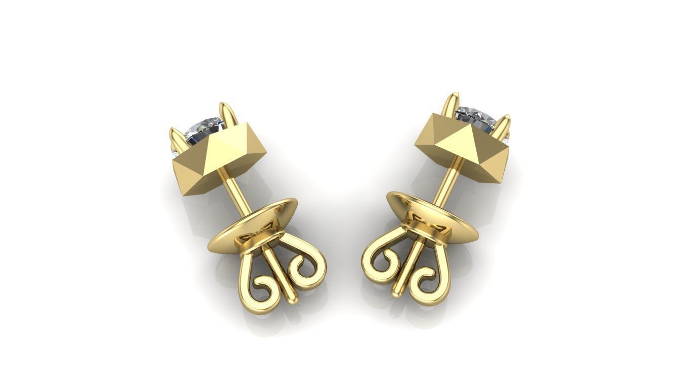 Earrings 3D print model_3
