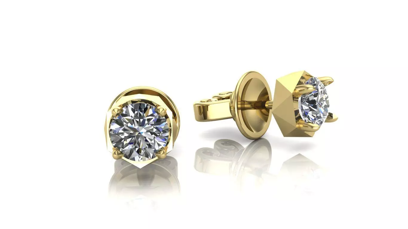 Earrings 3D print model_0