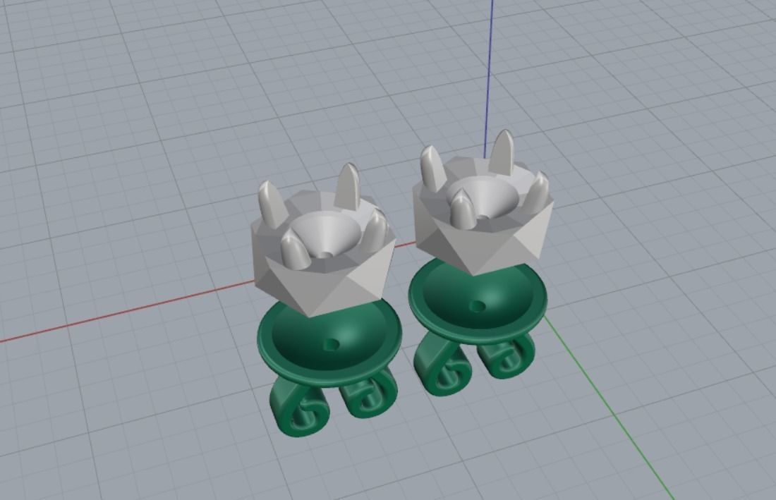 Earrings 3D print model_12