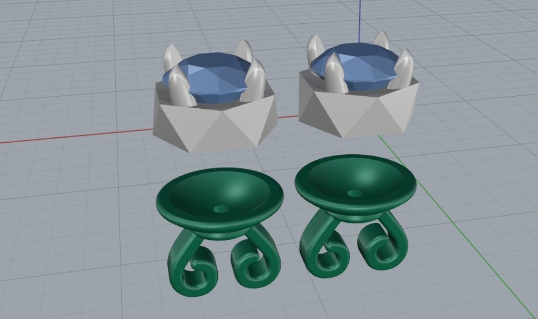 Earrings 3D print model_9