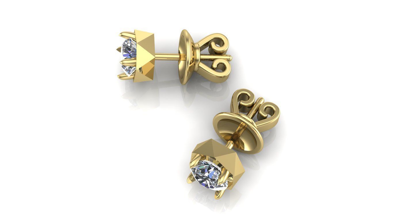 Earrings 3D print model_2