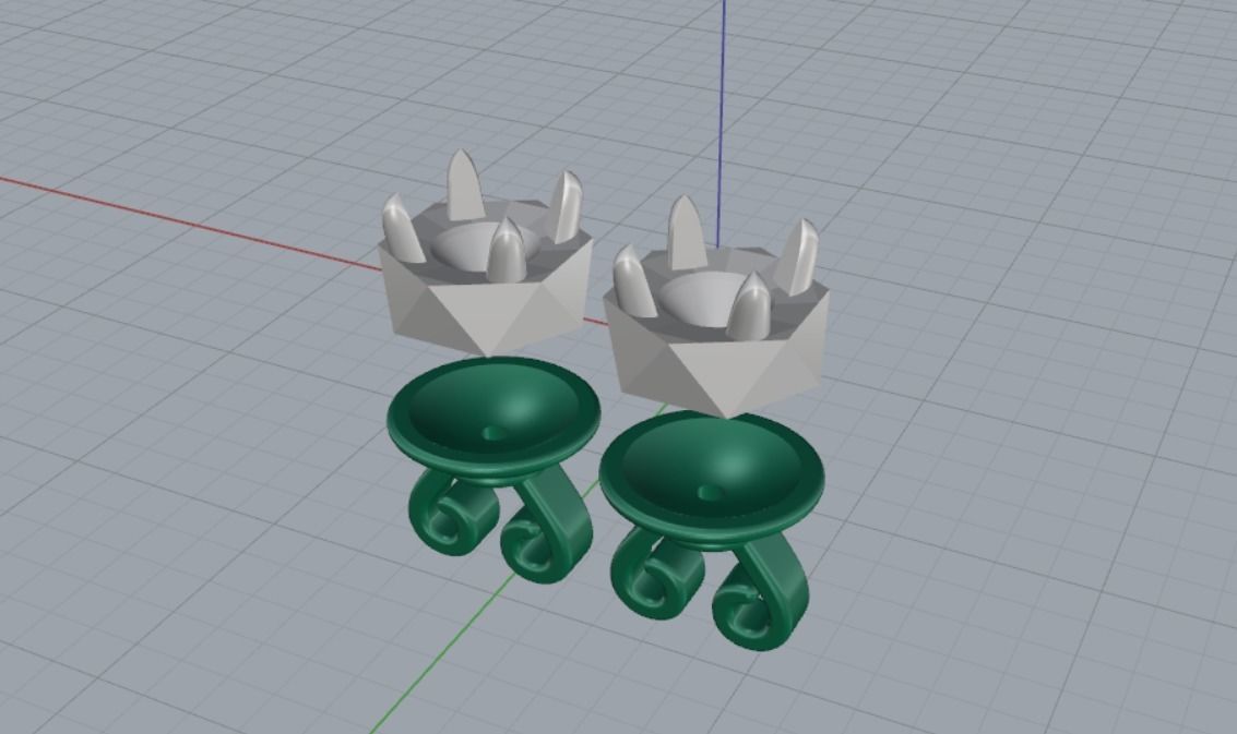 Earrings 3D print model_11