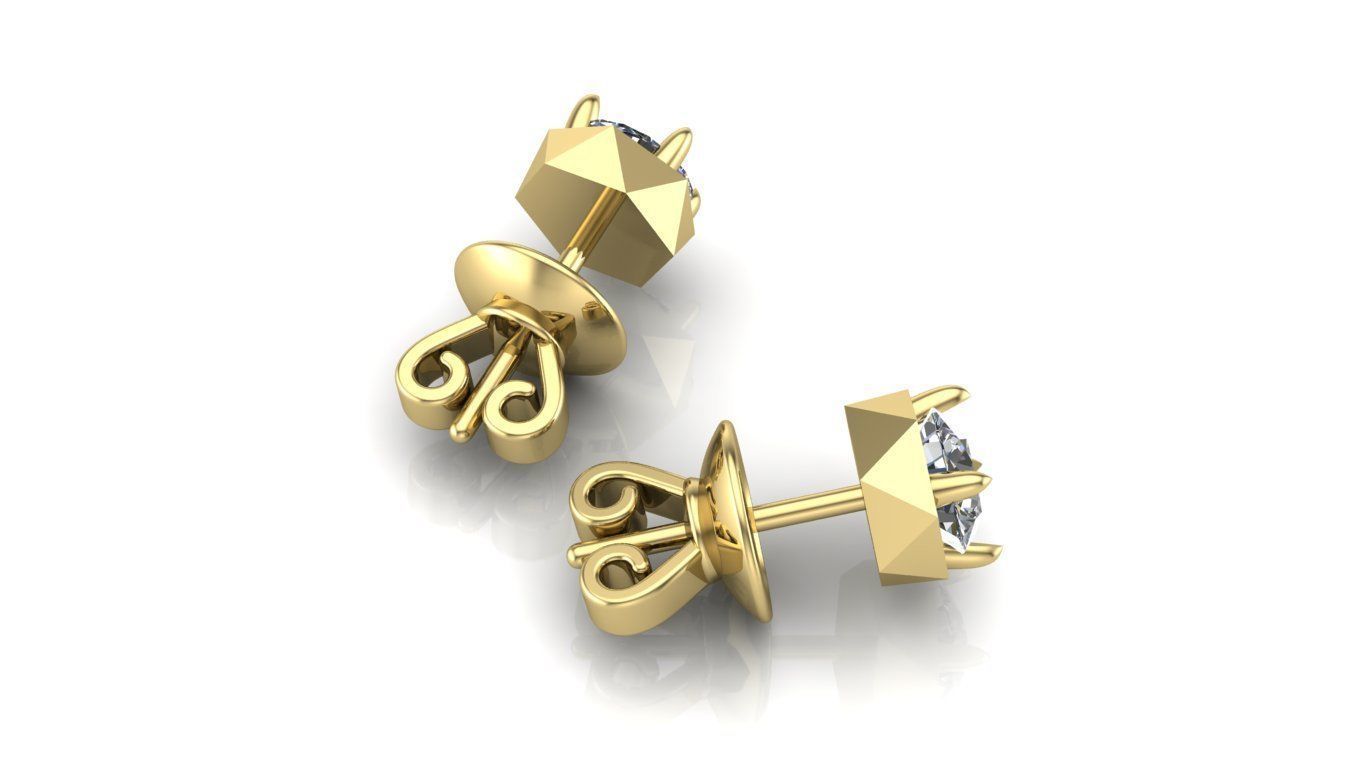 Earrings 3D print model_4