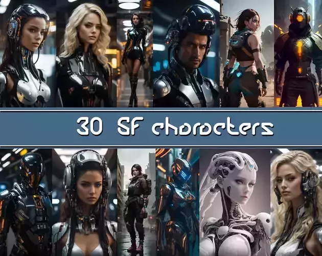 30 Science Fiction Character Images Texture