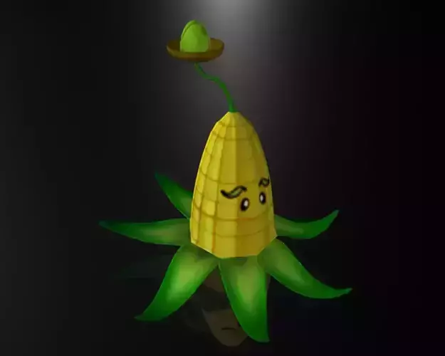 Cartoon Corn Plant