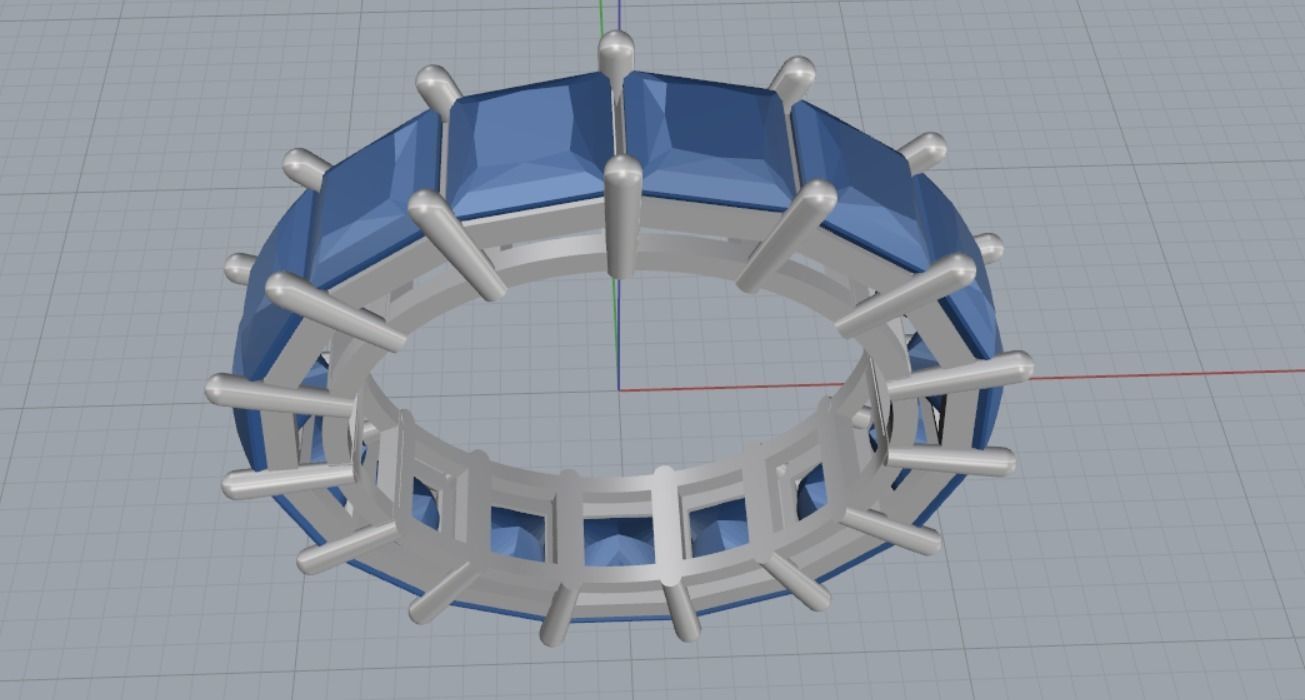 wedding ring 3D print model_10