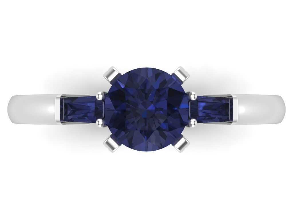 Engagement rings 3D print model_5