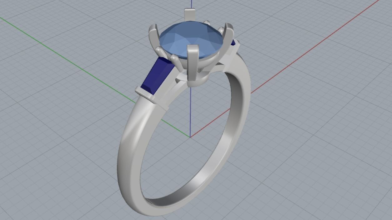 Engagement rings 3D print model_11