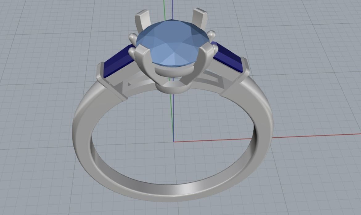 Engagement rings 3D print model_10