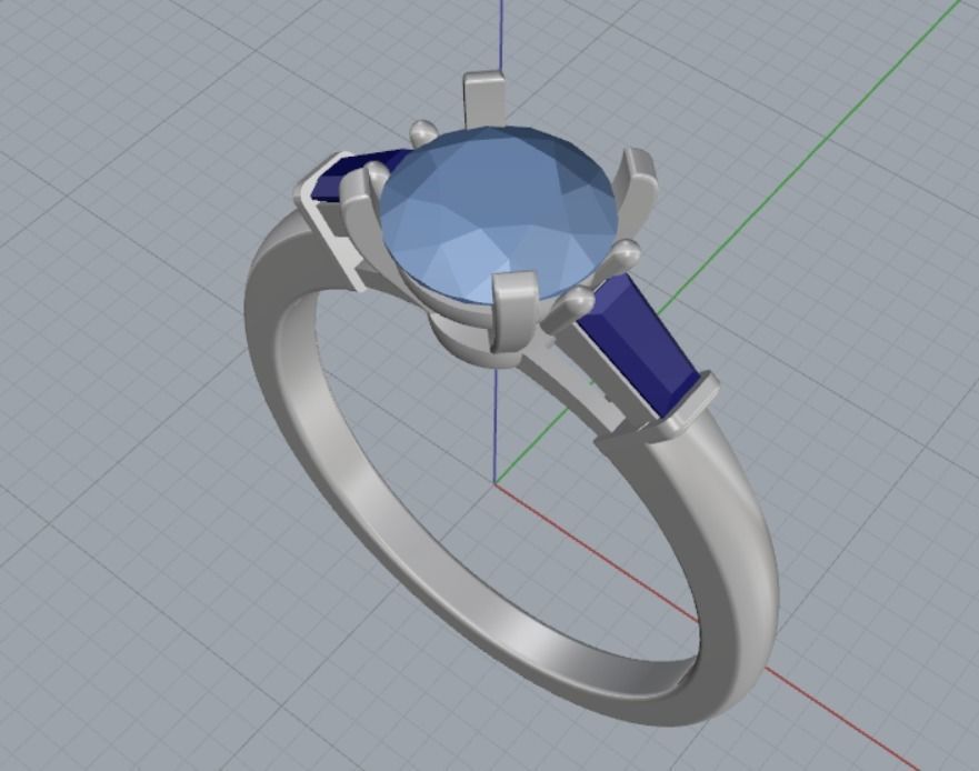 Engagement rings 3D print model_13