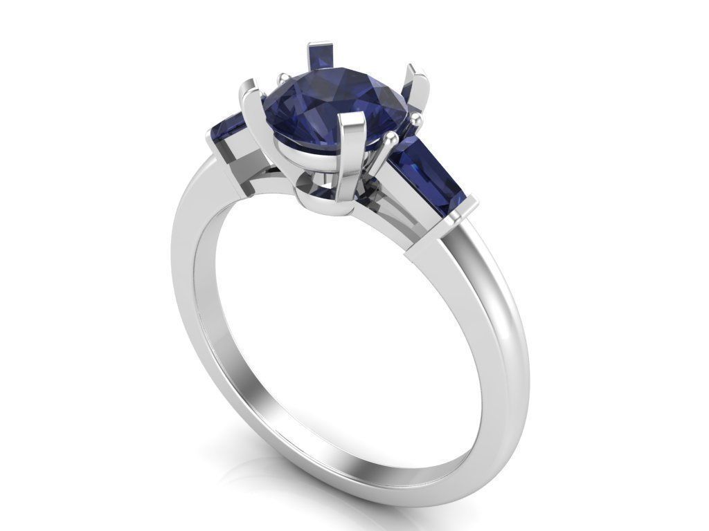 Engagement rings 3D print model_1