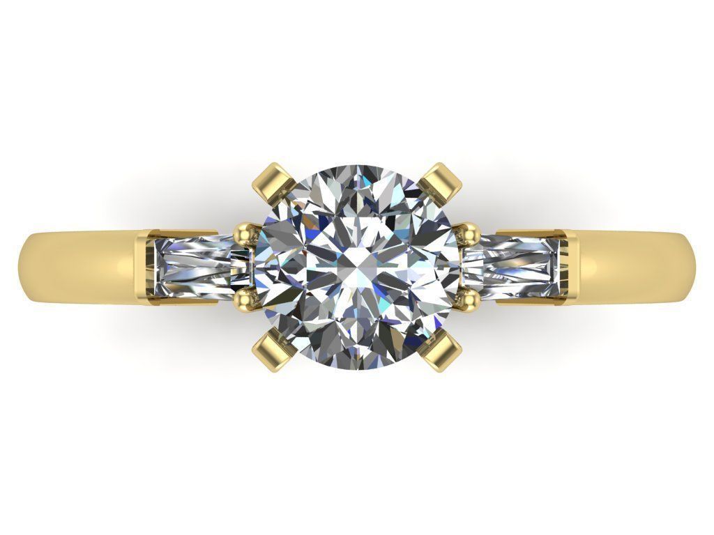 Engagement rings 3D print model_2